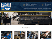 Tablet Screenshot of gunterautomotive.com
